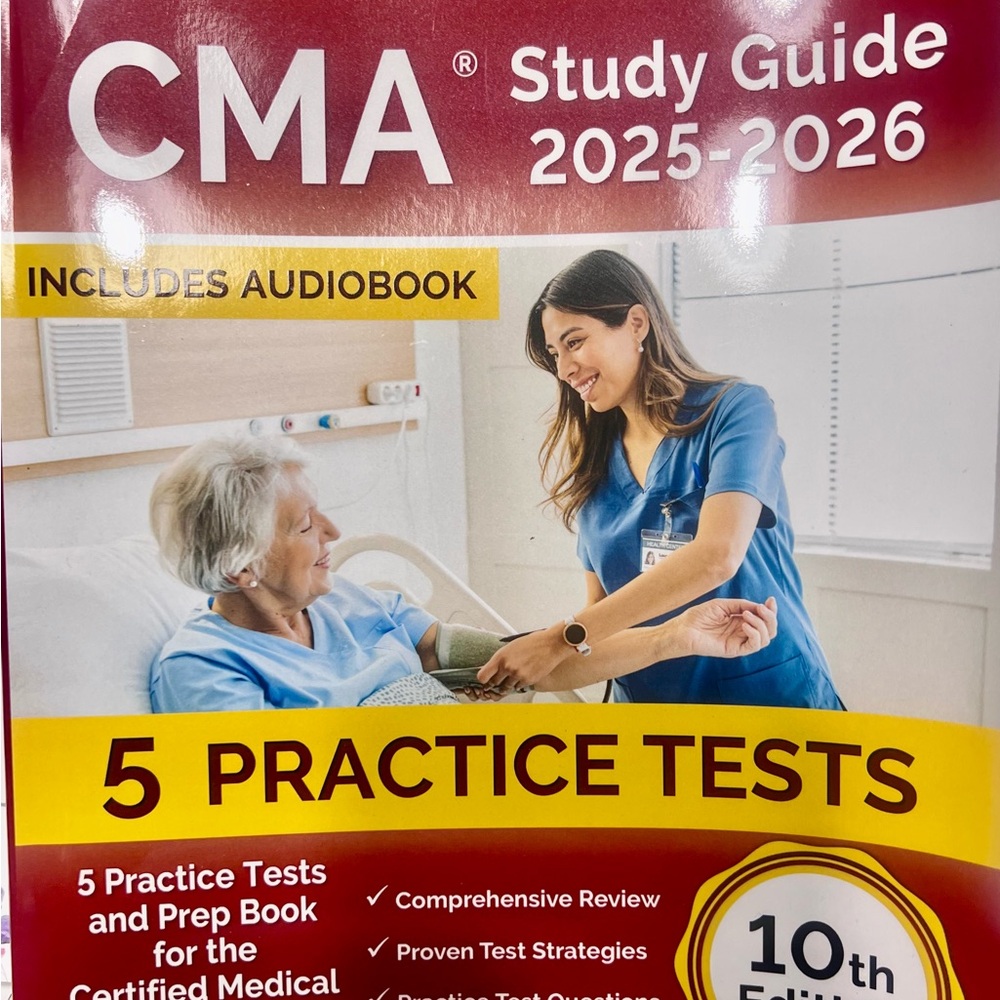 CMA Study Guide 2025-2026 with Audiobook NWOT